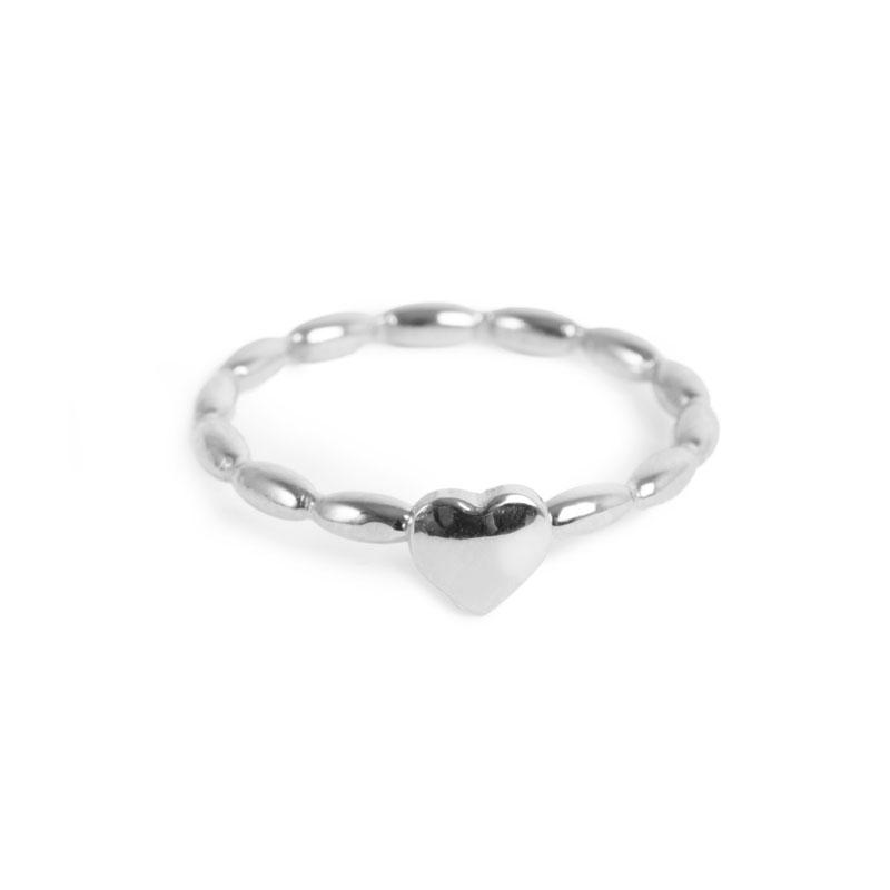 A&C - Ring med hjerte - S - Smelt by Polaria